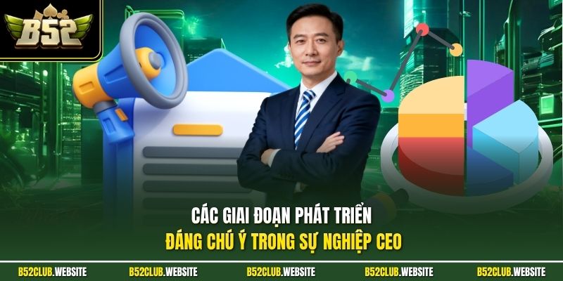 Các giai đoạn phát triển đáng chú ý trong sự nghiệp CEO
