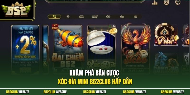 Khám phá bàn cược xóc đĩa mini B52Club hấp dẫn